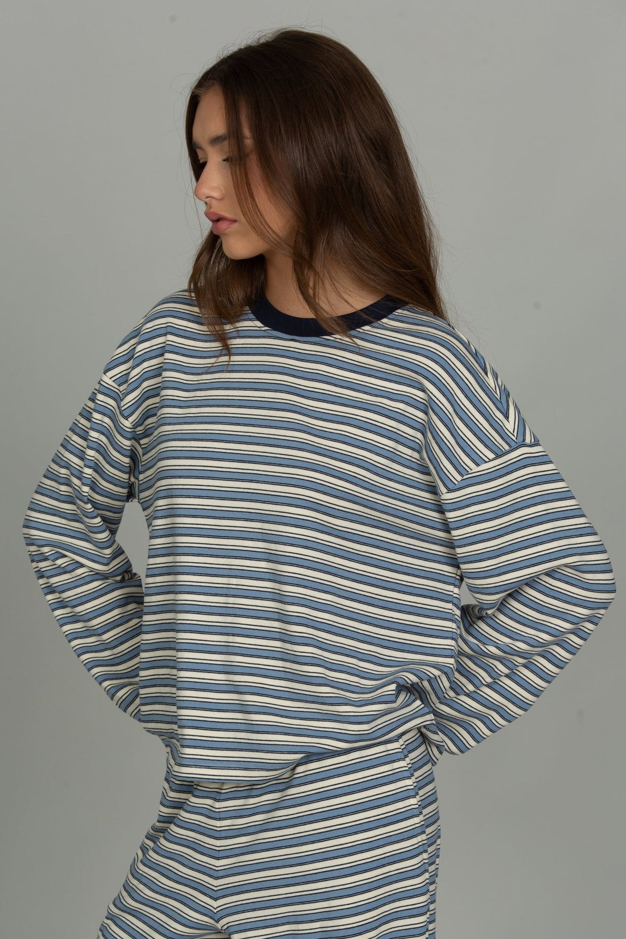 Chill Cotton Striped Long Sleeve Tee