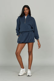 Stone Navy LuxeSoft Lounge Quarter Zip