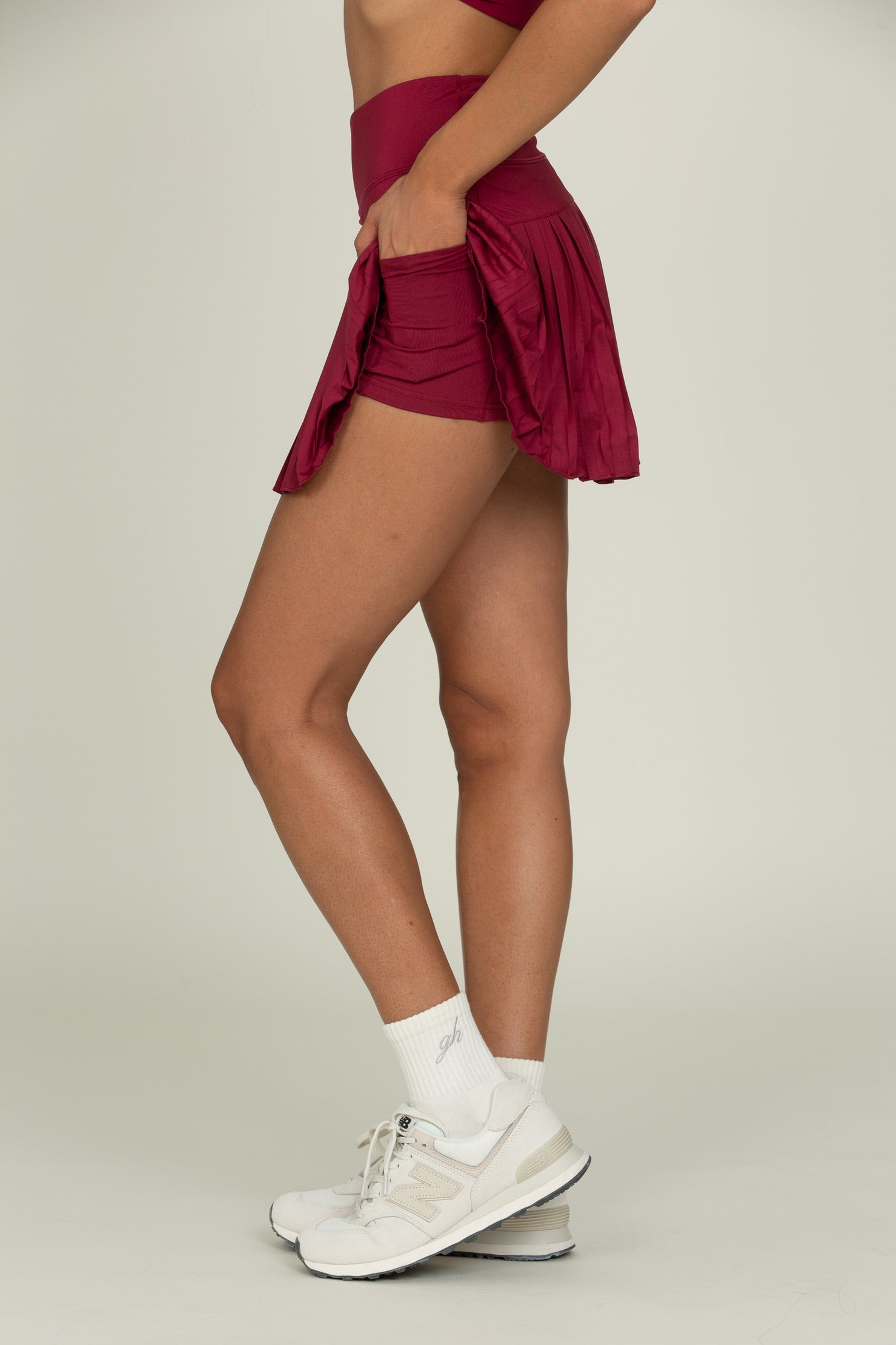 15" Mulberry Pleated Tennis Skirt