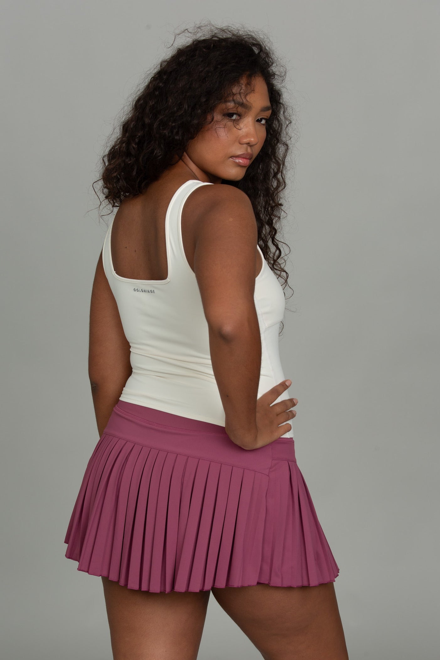 Acai Pleated Tennis Skirt