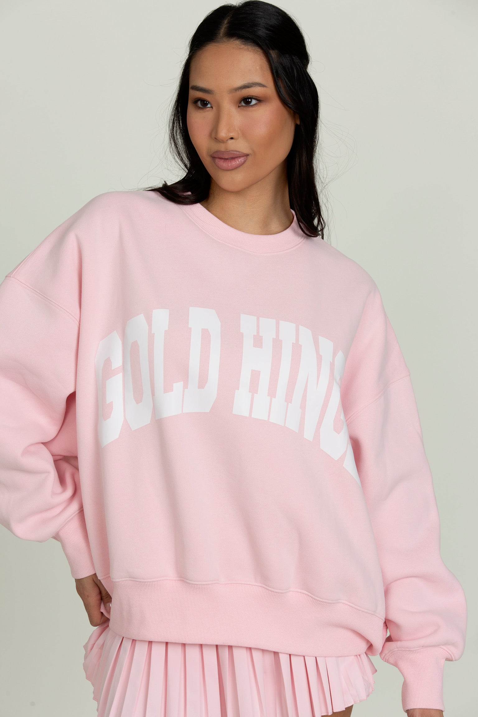 Almond Blossom GH Wide Arm Sweatshirt – Gold Hinge