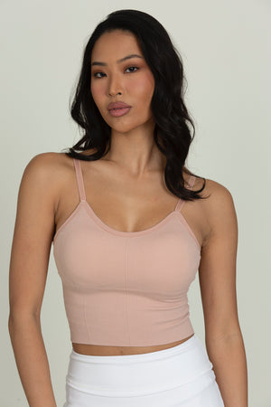 Light Pink Original Ribbed Yoga Tank Top – Gold Hinge