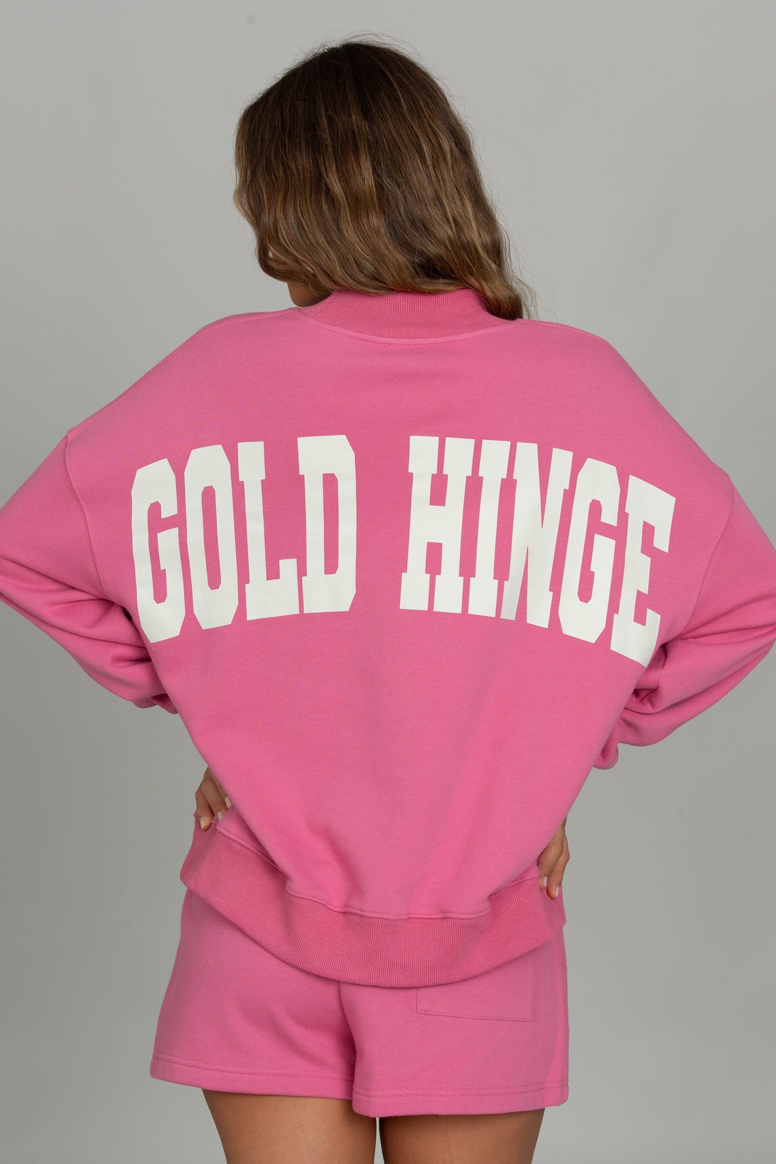 Magenta Prep Mock Neck