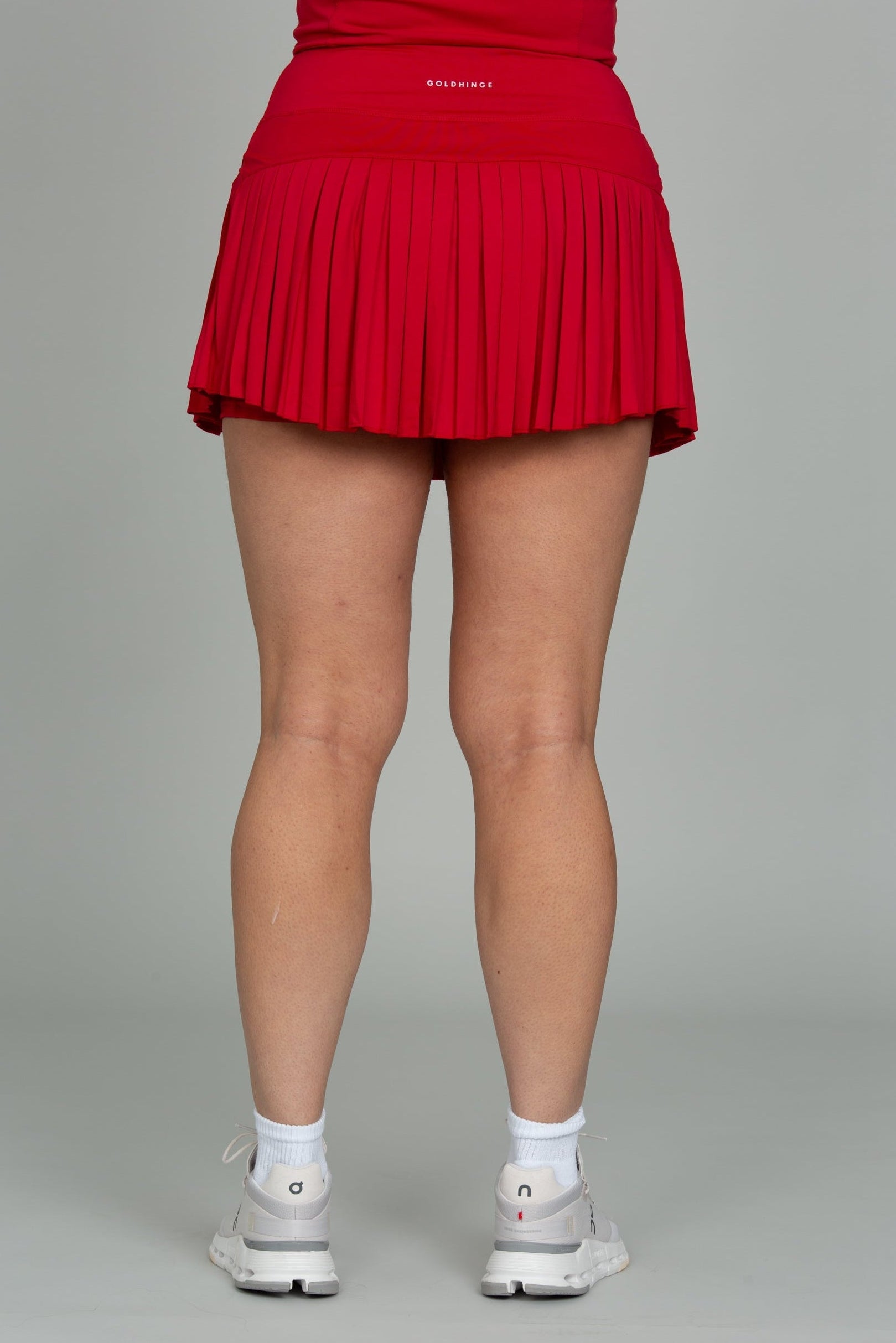 red pleated tennis dress Pleated Short Dresses