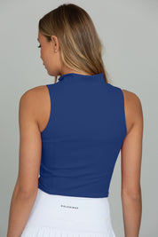 Mediterranean Blue Day to Night Quarter-Zip Top