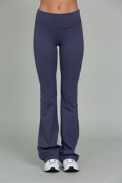 Pale Indigo Essential Foldover Flare Pant