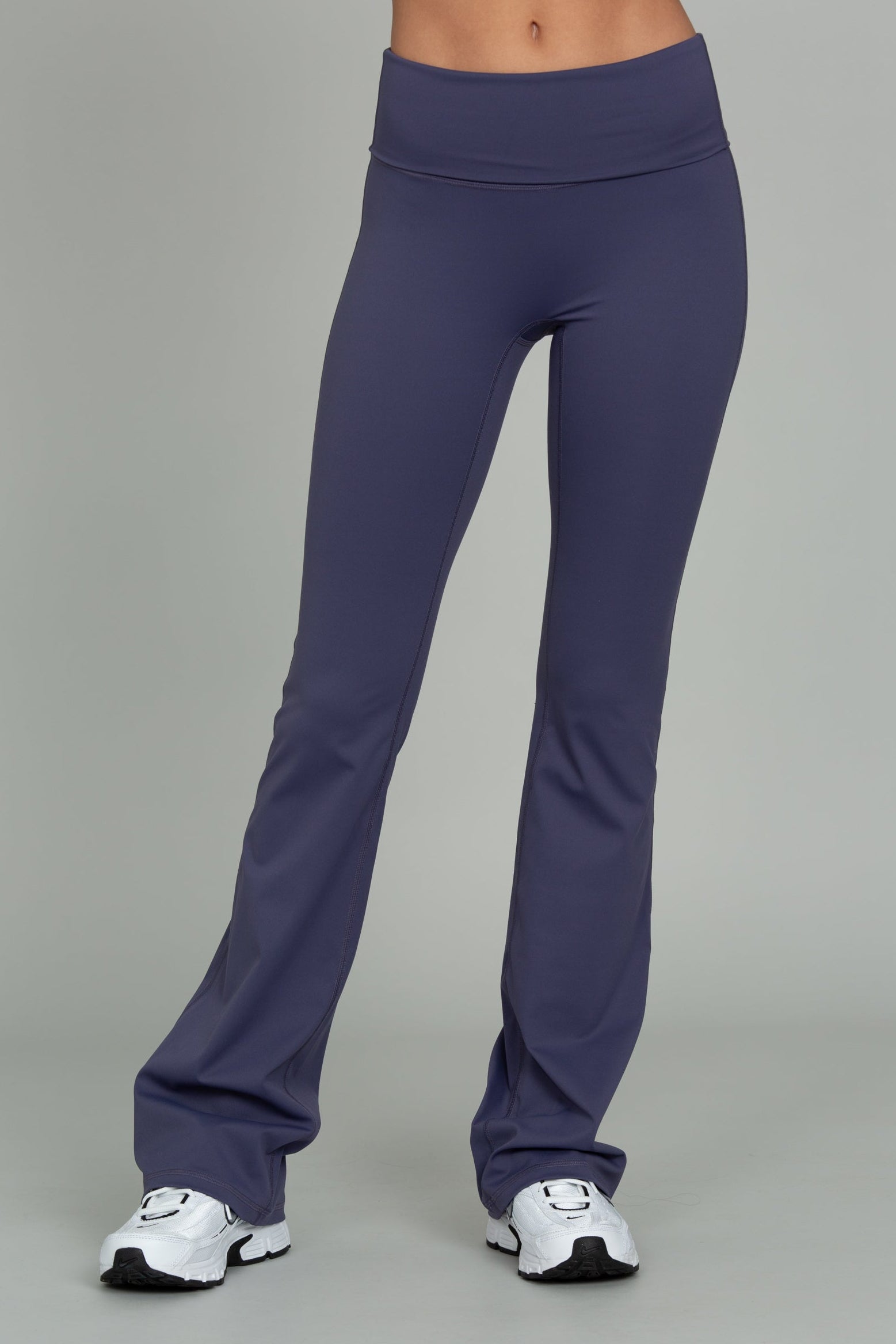 Pale Indigo Essential Foldover Flare Pant