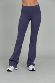 Pale Indigo Essential Foldover Flare Pant