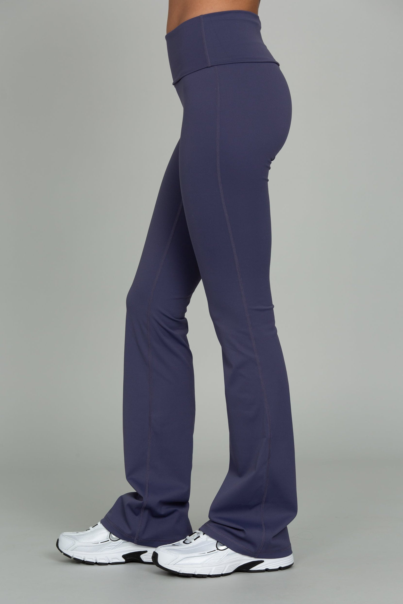 Pale Indigo Essential Foldover Flare Pant