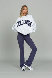 Pale Indigo Essential Foldover Flare Pant
