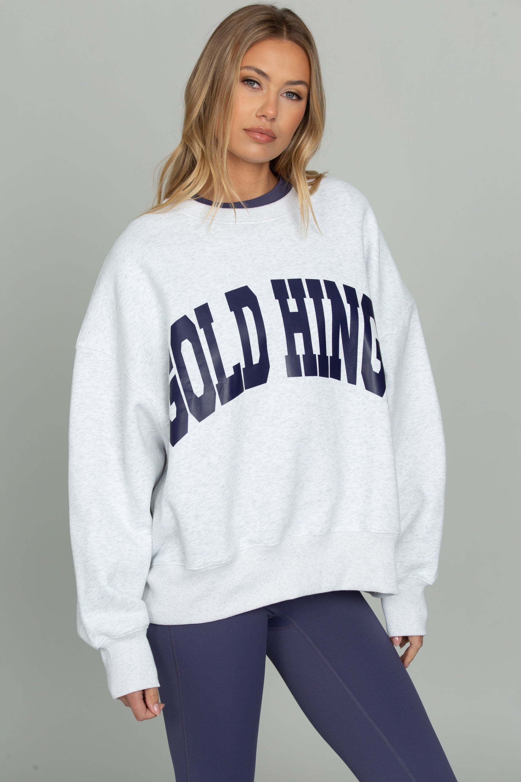 Heather Indigo GH Wide Arm Sweatshirt