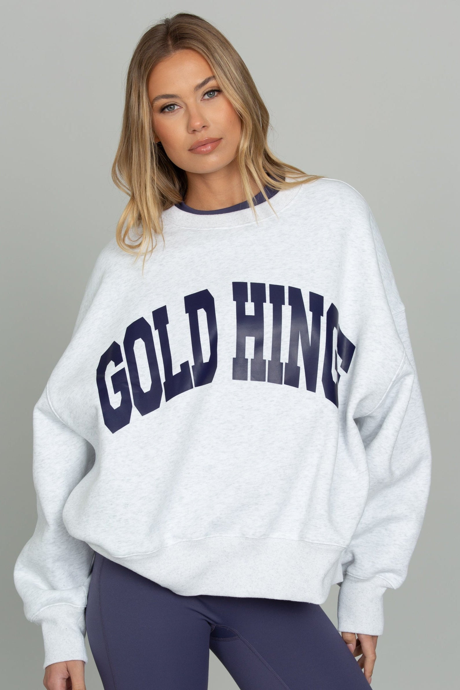 Heather Indigo GH Wide Arm Sweatshirt