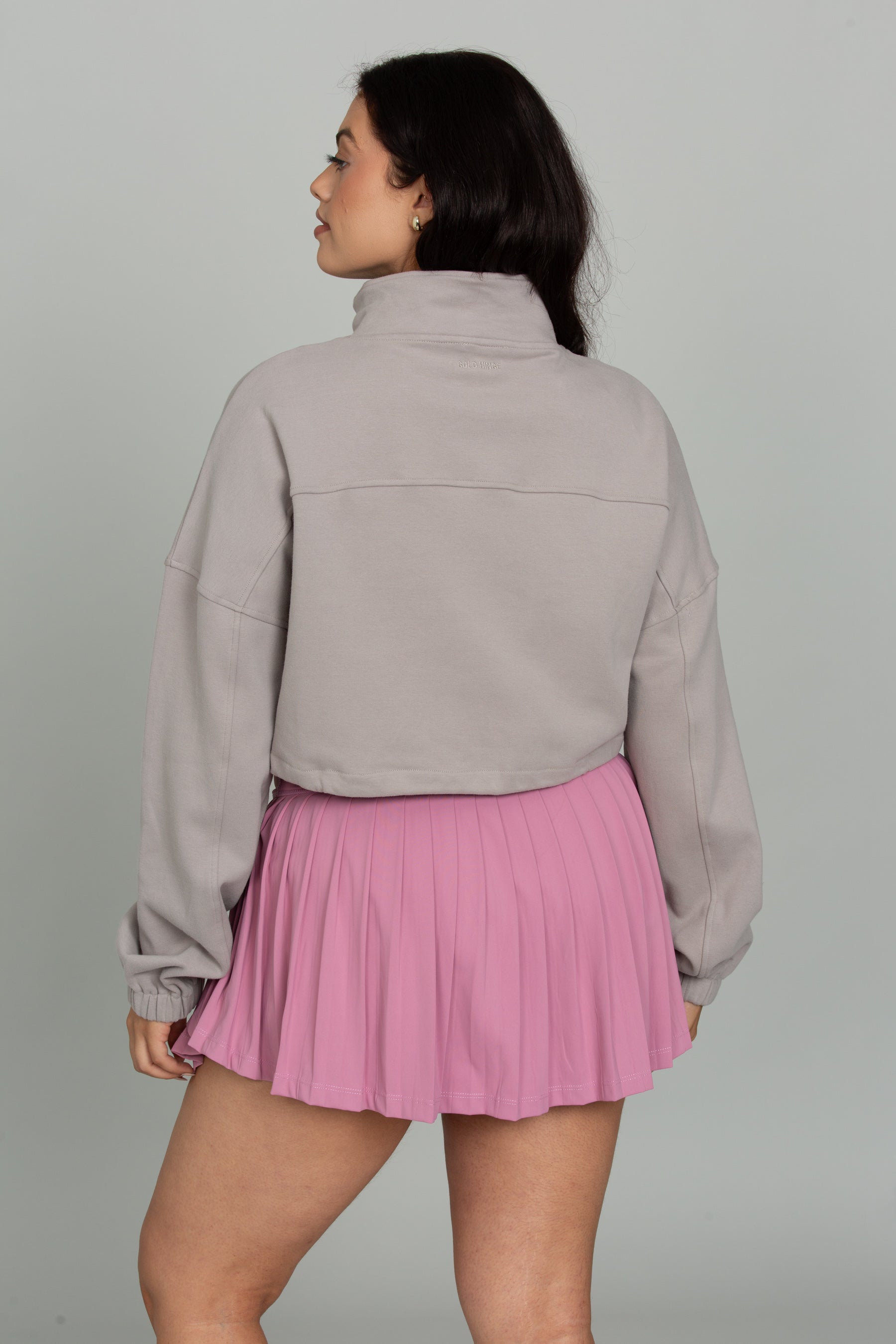 Misty Cinched Zip-Up Jacket – Gold Hinge