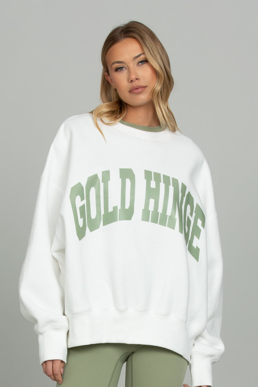 ☆ ☆ Gold Button Crewneck Sweatshirt Solid Yellow Gold Crewneck Sweat Shirt – Paul Malone