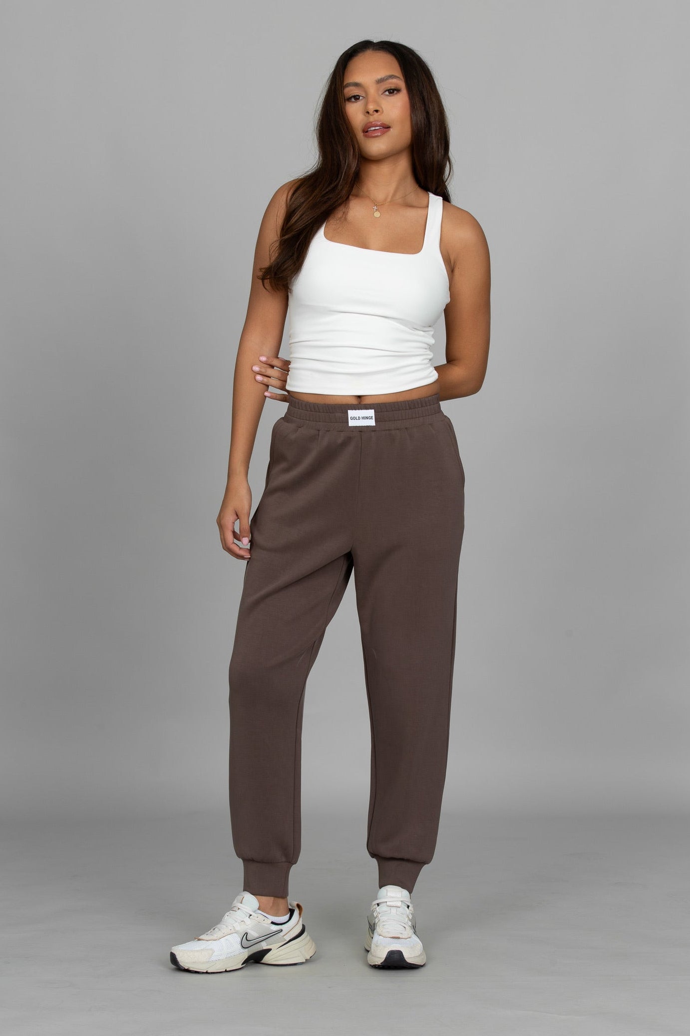 Mocha LuxeSoft Lounge Jogger