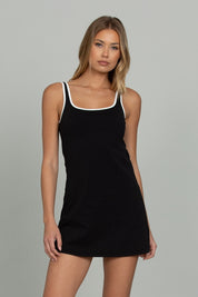 Black Open Back Active Dress