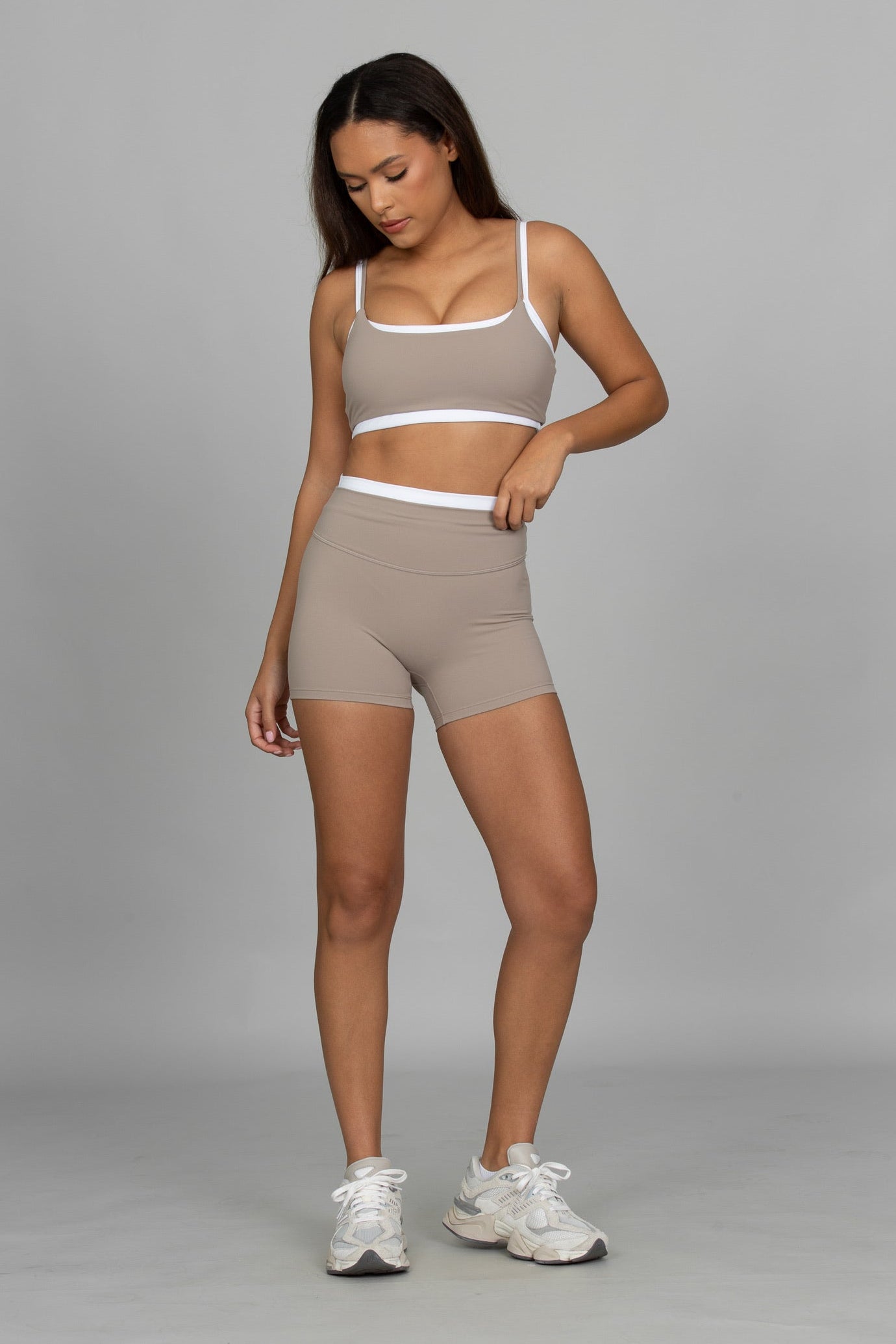 Taupe Double Waist StrydeForm Short