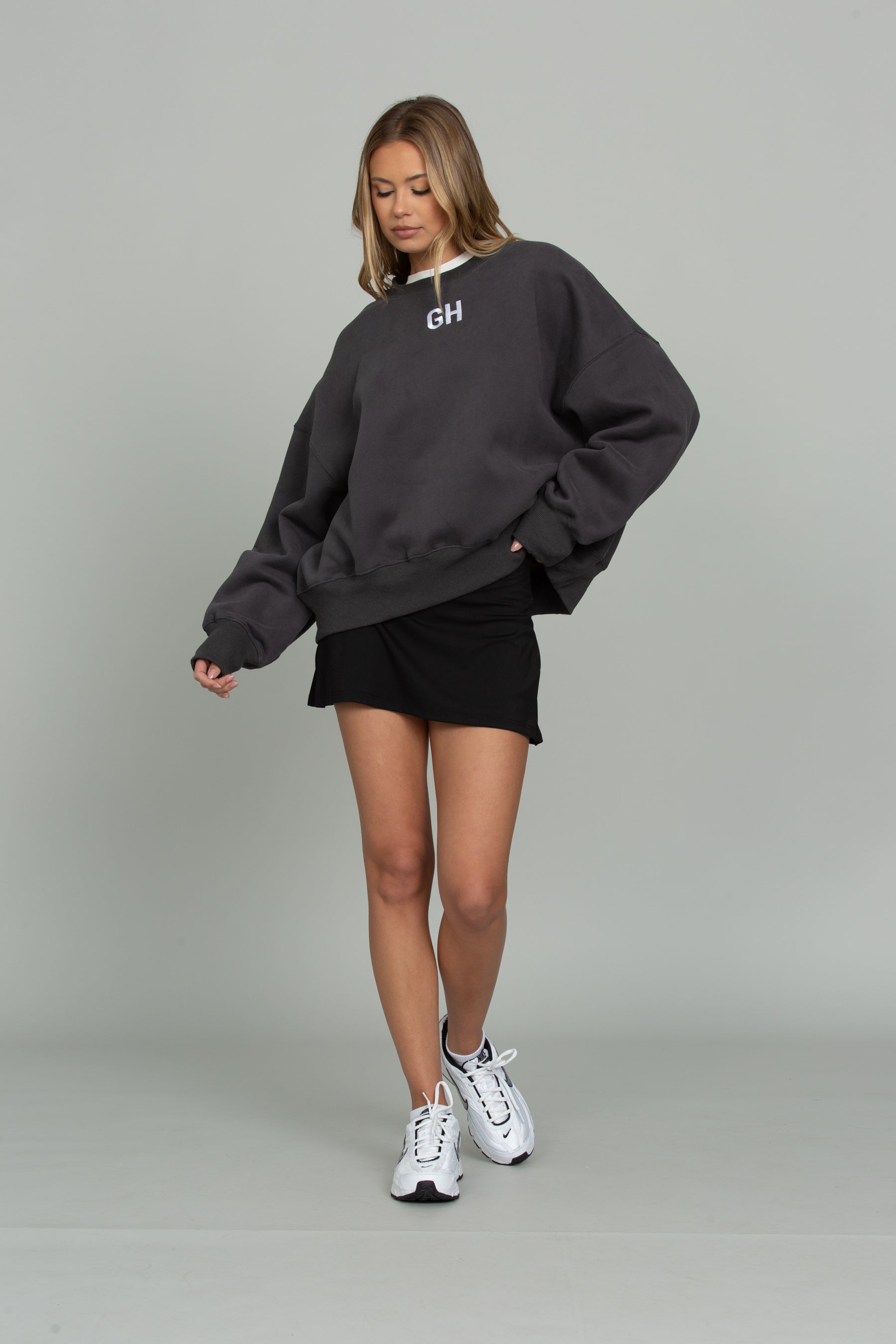 JONES x Golfickers G-Sweat ブラック XL Off-Black GH Embroidered Sweatshirt – Gold Hinge