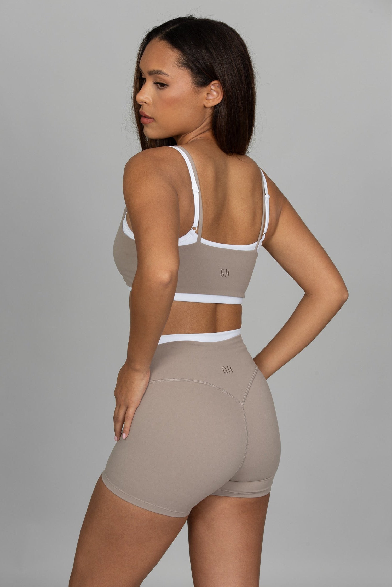 Taupe Double Waist StrydeForm Short