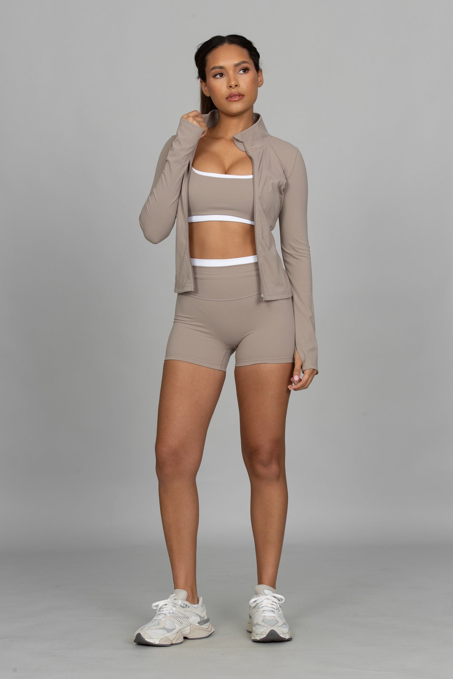 Taupe Double Waist StrydeForm Short