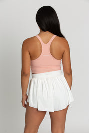 Peach Racerback Crop Tank