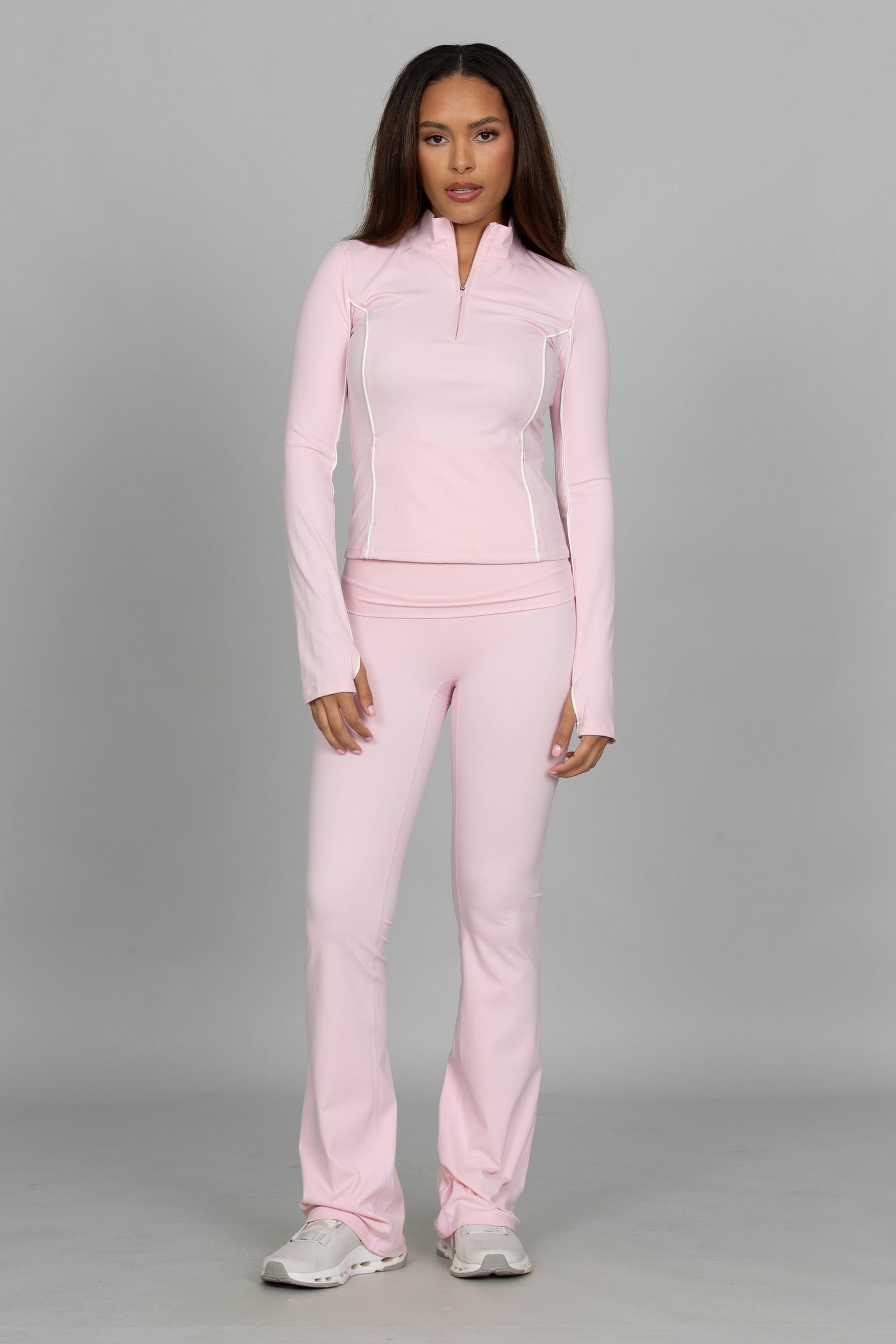 Ballet Pink Essential Foldover Flare Pant [Pre-Order]
