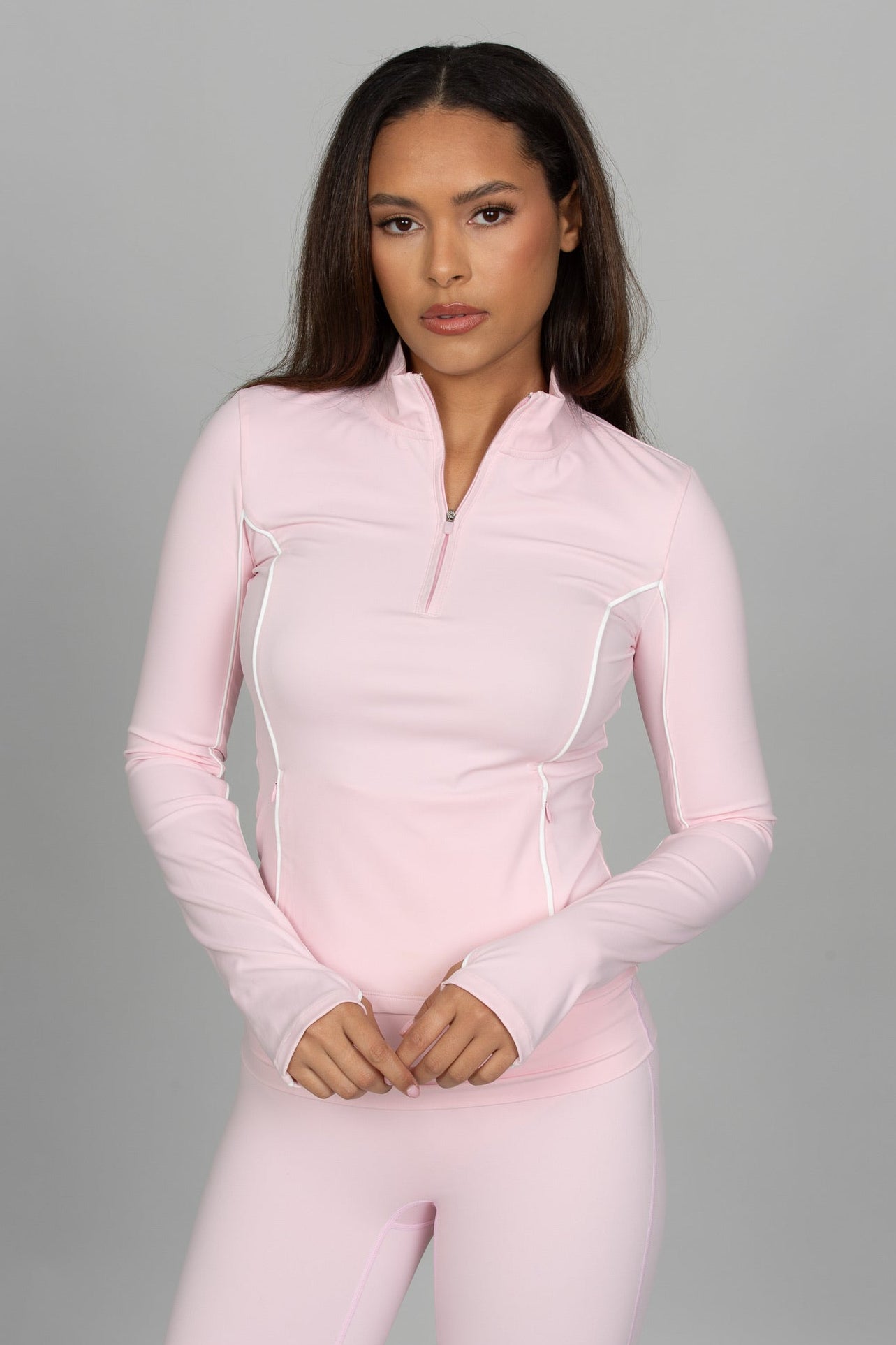 Ballet Pink Essential Half-Zip Jacket [Pre-Order]