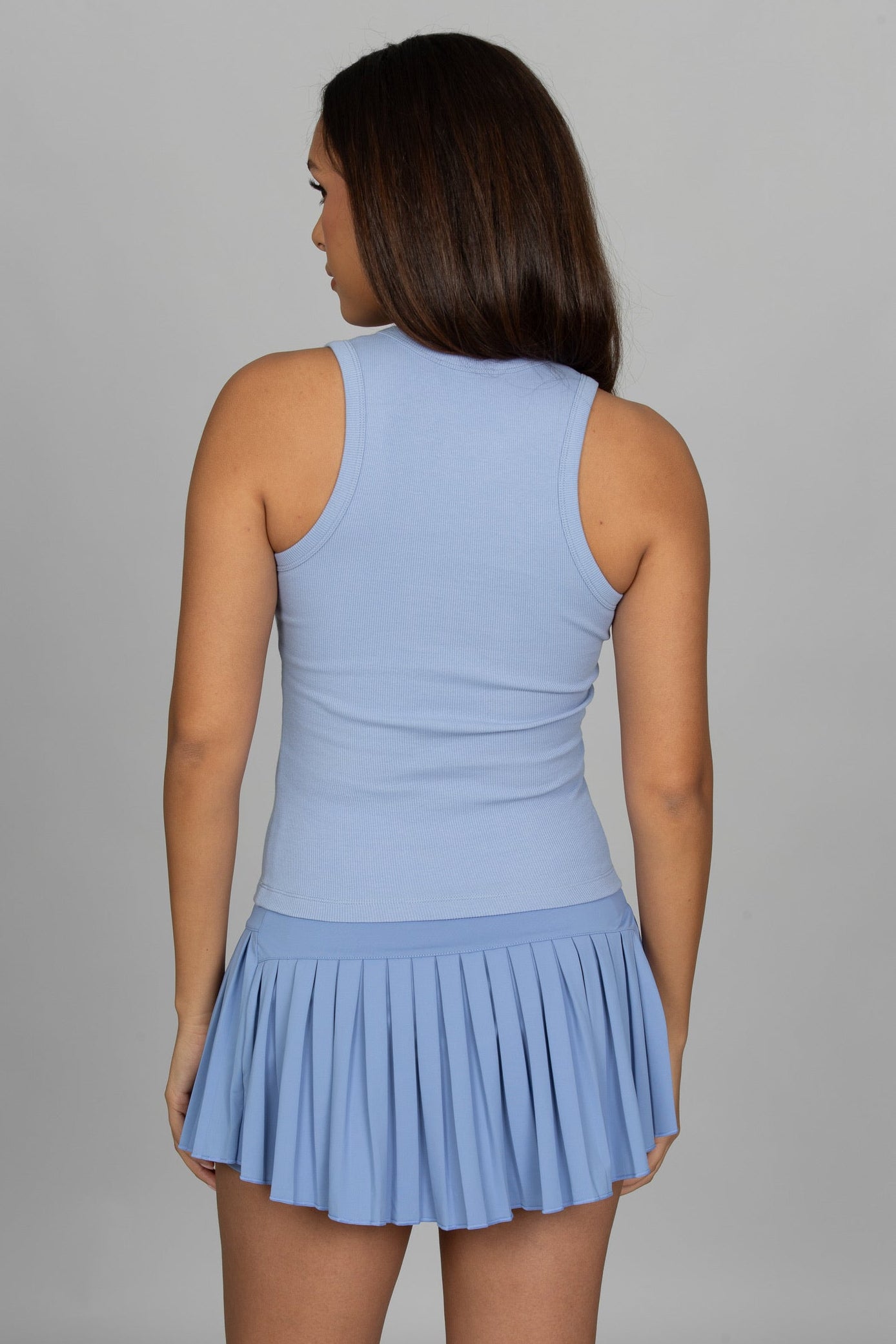 Periwinkle Ribbed Cotton Tank
