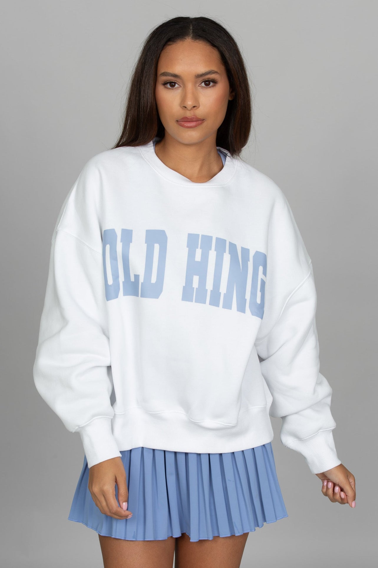 White Periwinkle GH Wide Arm Sweatshirt