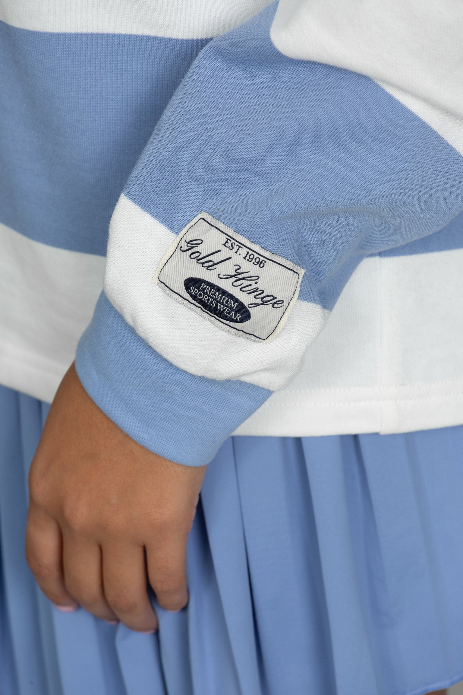 Periwinkle Striped Rugby Top