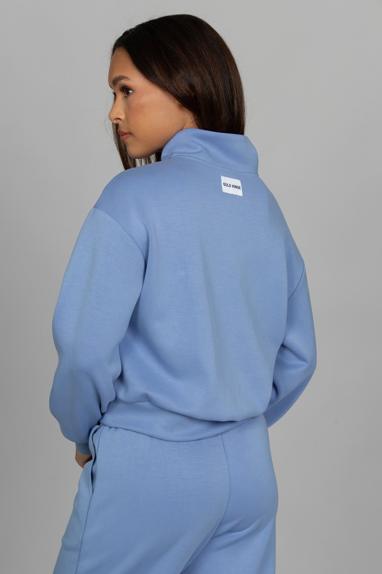 Periwinkle LuxeSoft Lounge Quarter Zip
