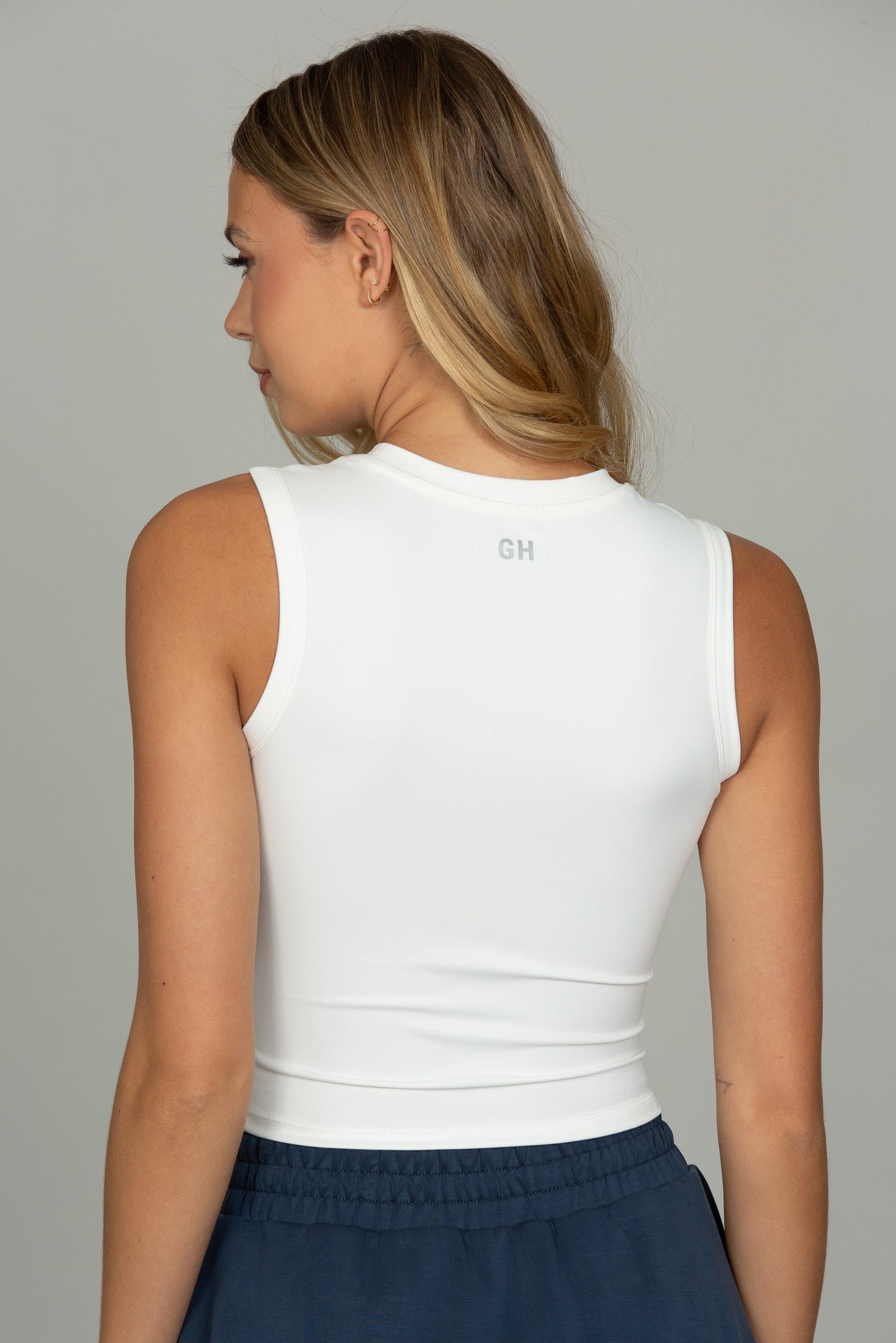 Ivory CoreSculpt Crop Tank