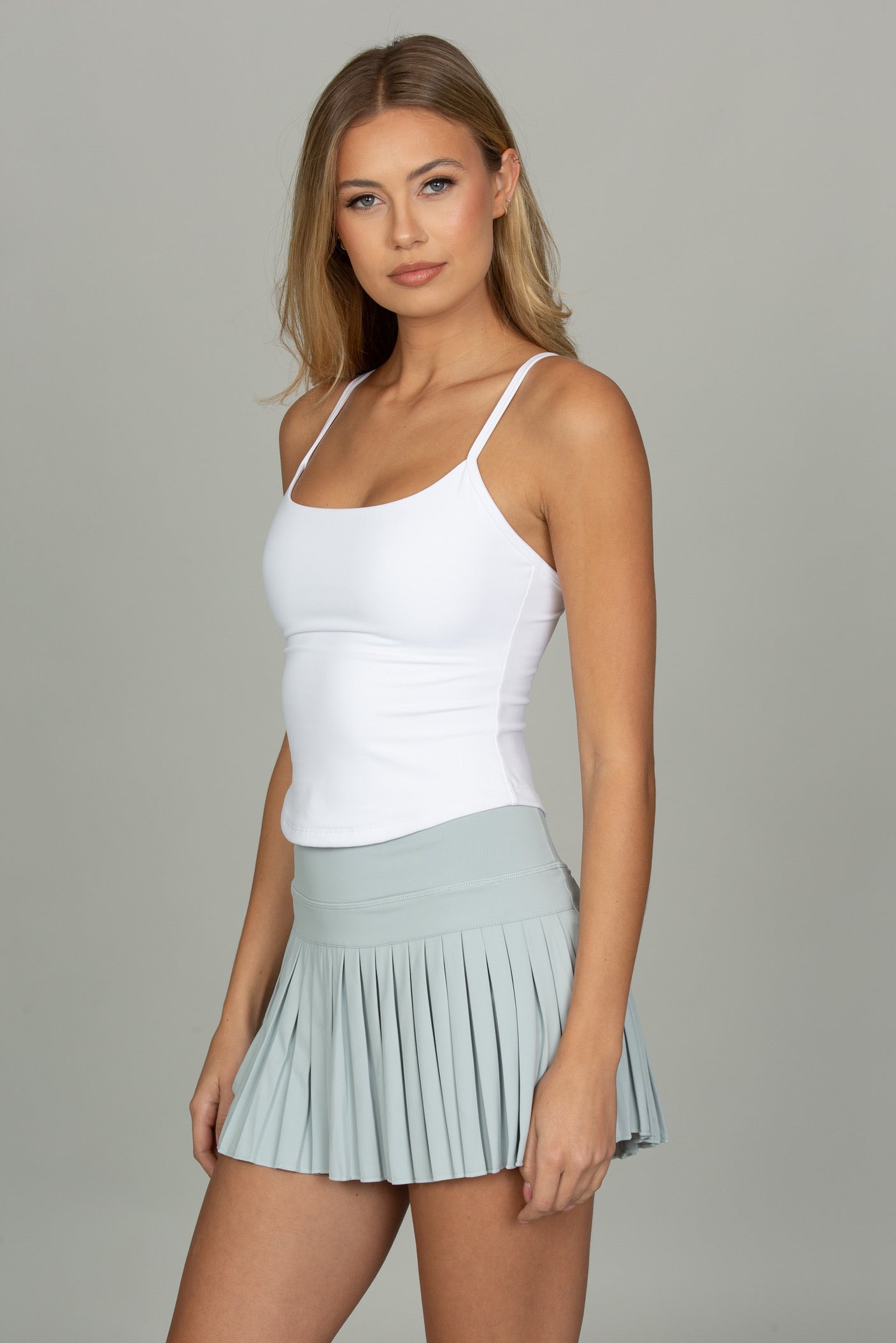 Mist Pleated Tennis Skirt