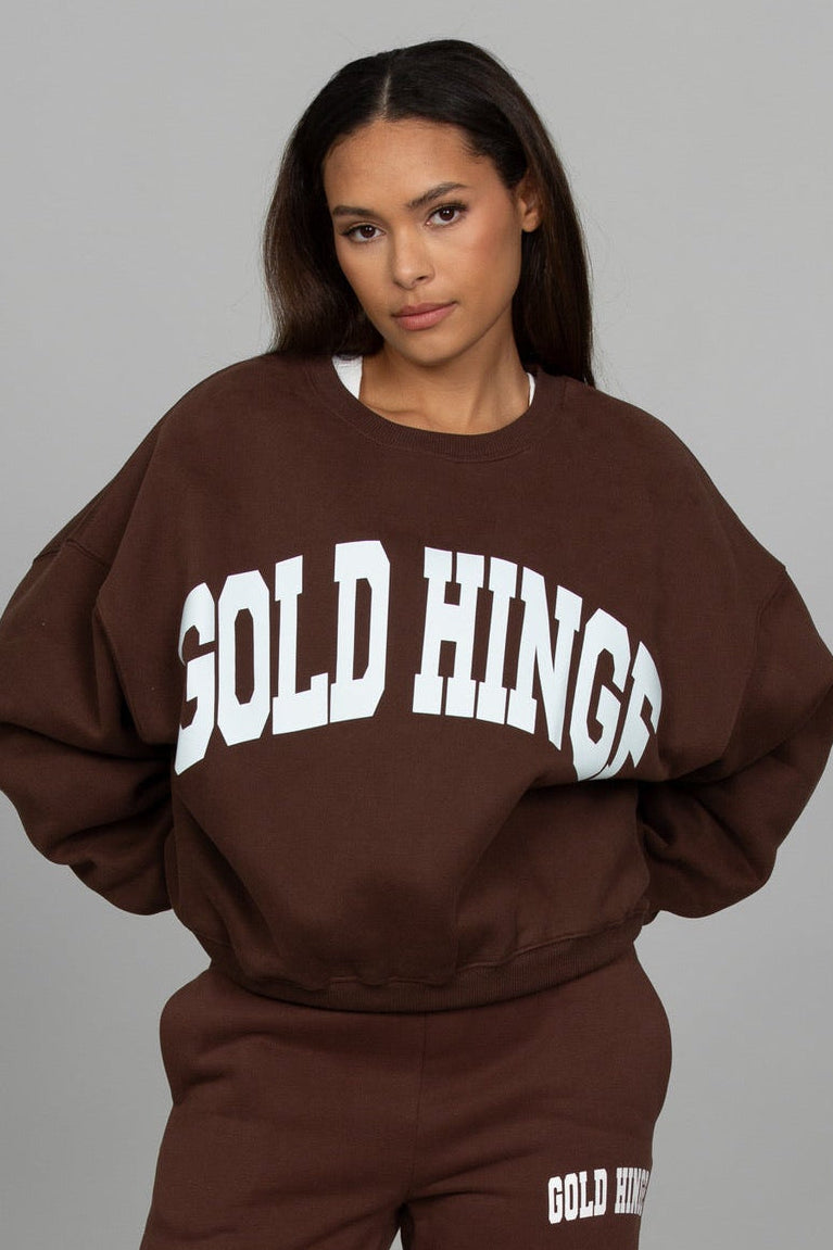 Dark Brown GH Wide Arm Sweatshirt