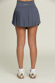 Navy Tiered Pleated Tennis Skirt