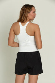 White Racerback Sport Tank Top
