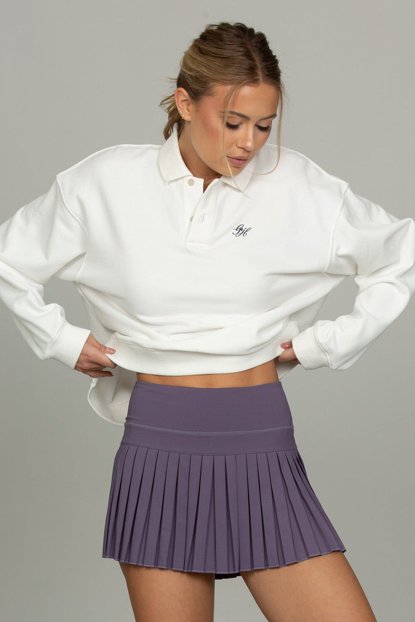 Dusty Violet Pleated Tennis Skirt