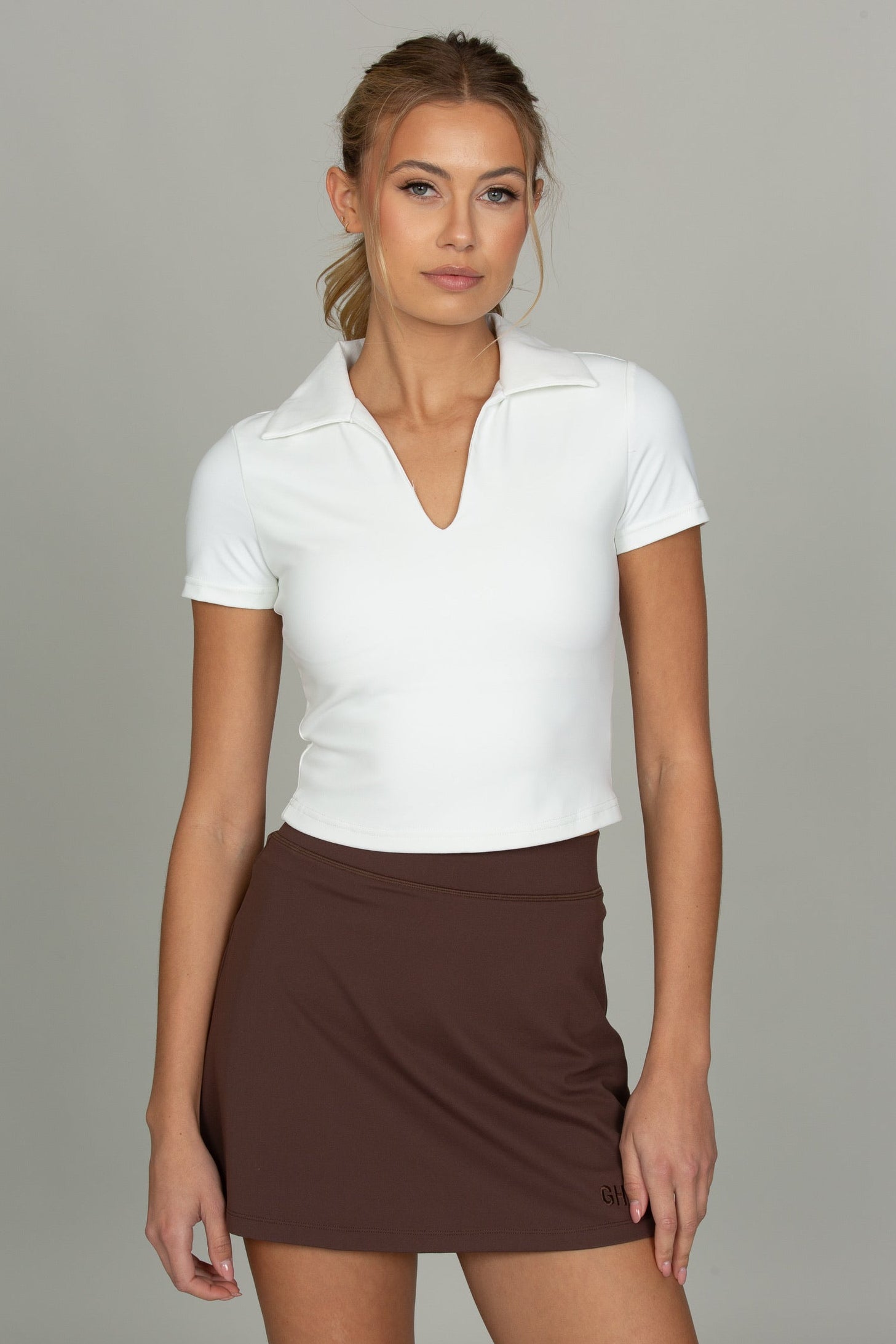 Chocolate MotionCloud A-Line Skirt