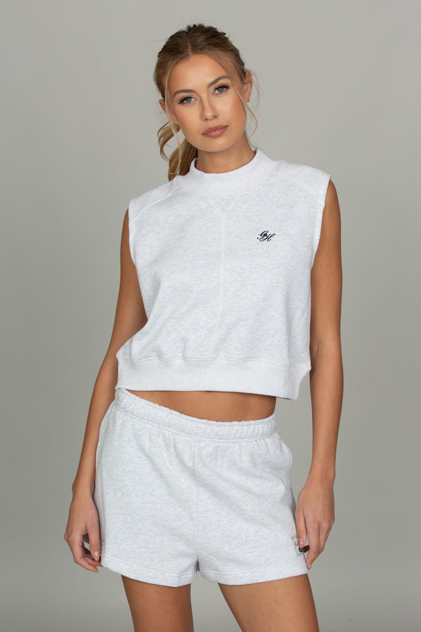 Heather Grey Loose Sweat Short