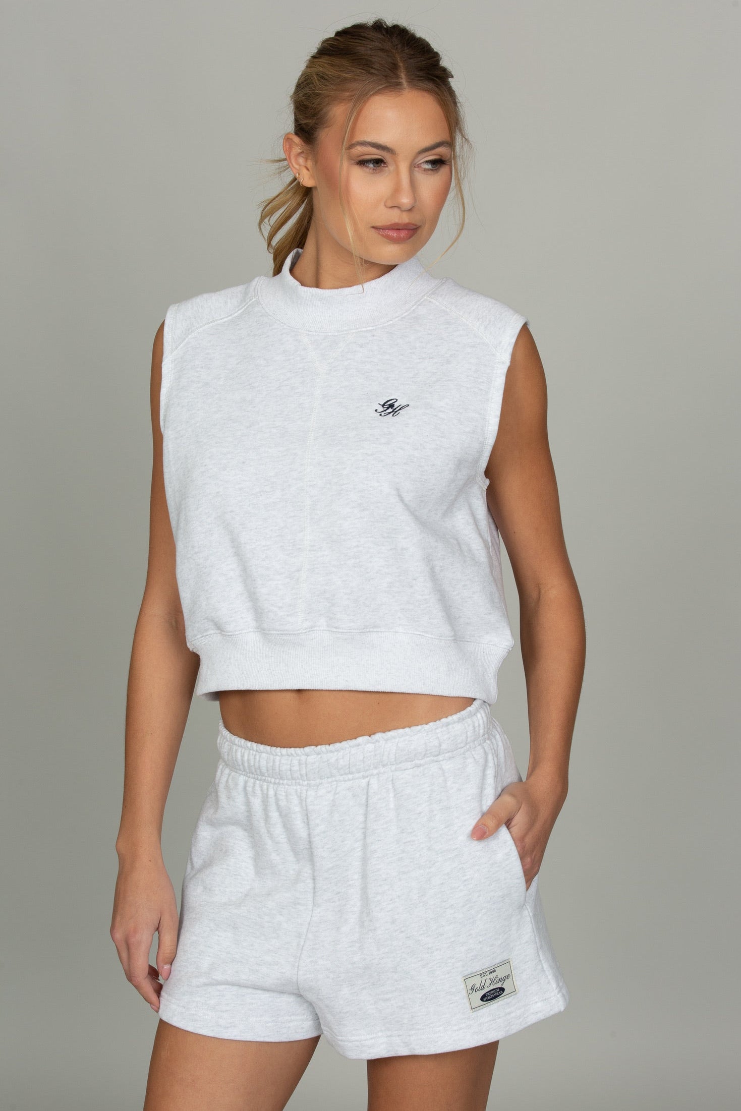 Heather Grey Loose Sweat Short