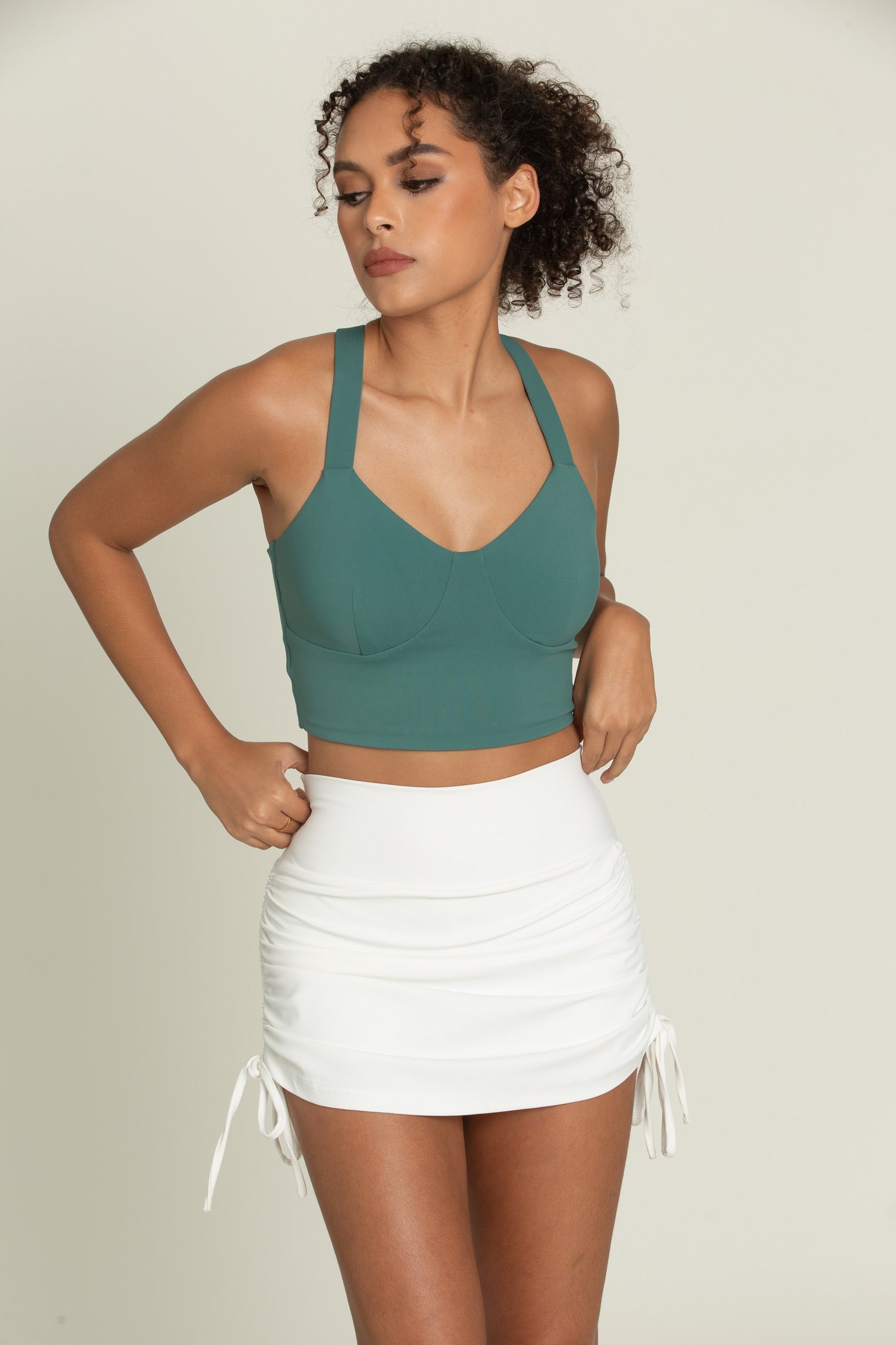 Evergreen Bustier Y Back Bra Top