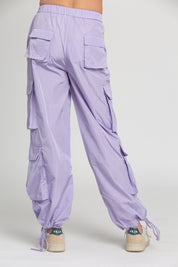 Shiny Purple Parachute Pants