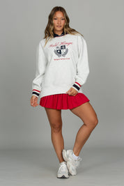 Heather Grey Heritage Oversized Crewneck