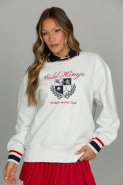Heather Grey Heritage Oversized Crewneck