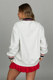 Heather Grey Heritage Oversized Crewneck