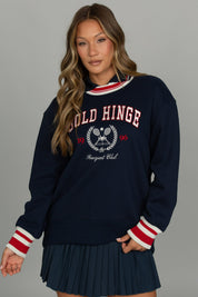 Navy Heritage Oversized Crewneck