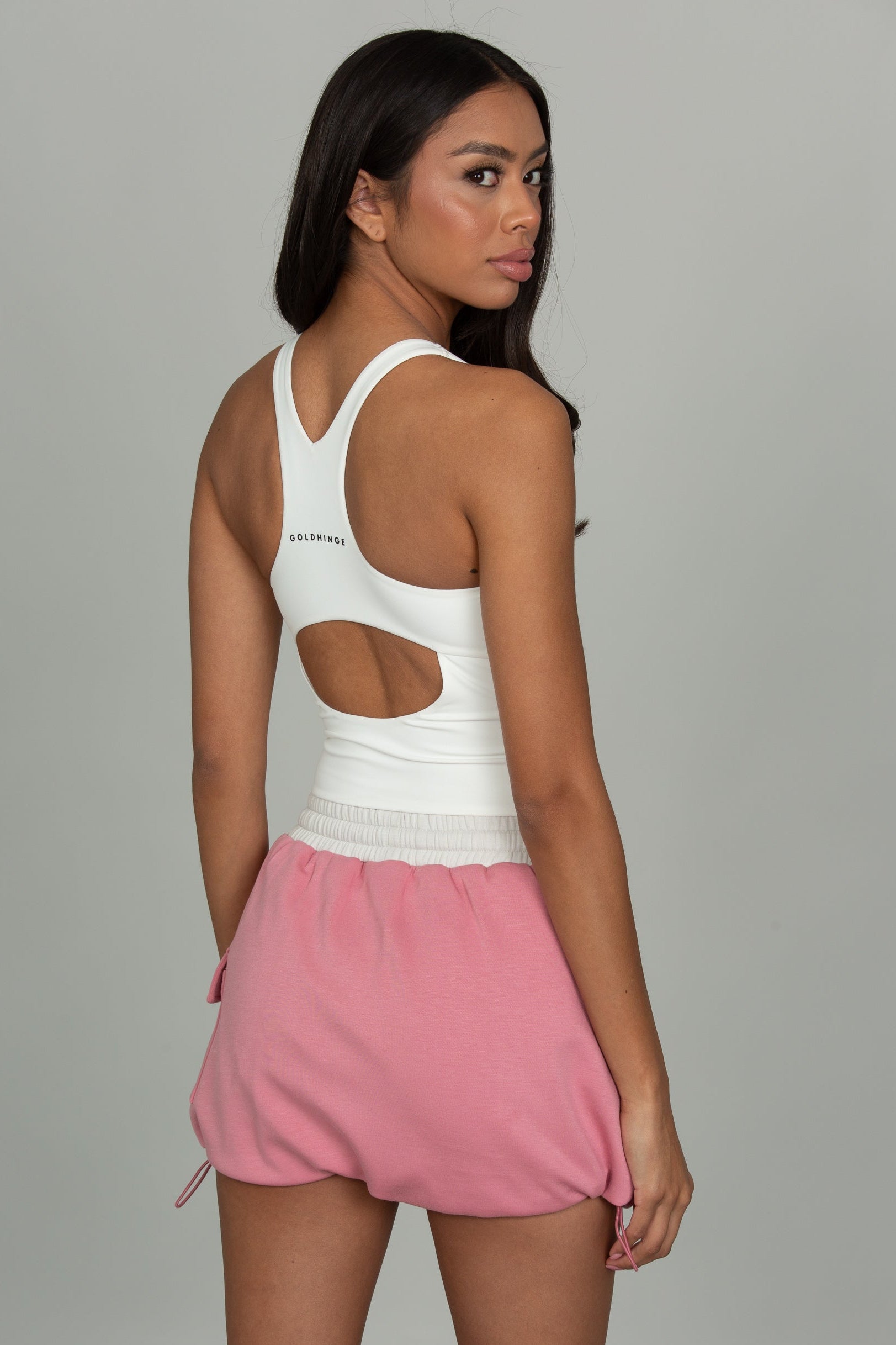 Desert Rose Bungee Hem Bubble Skirt