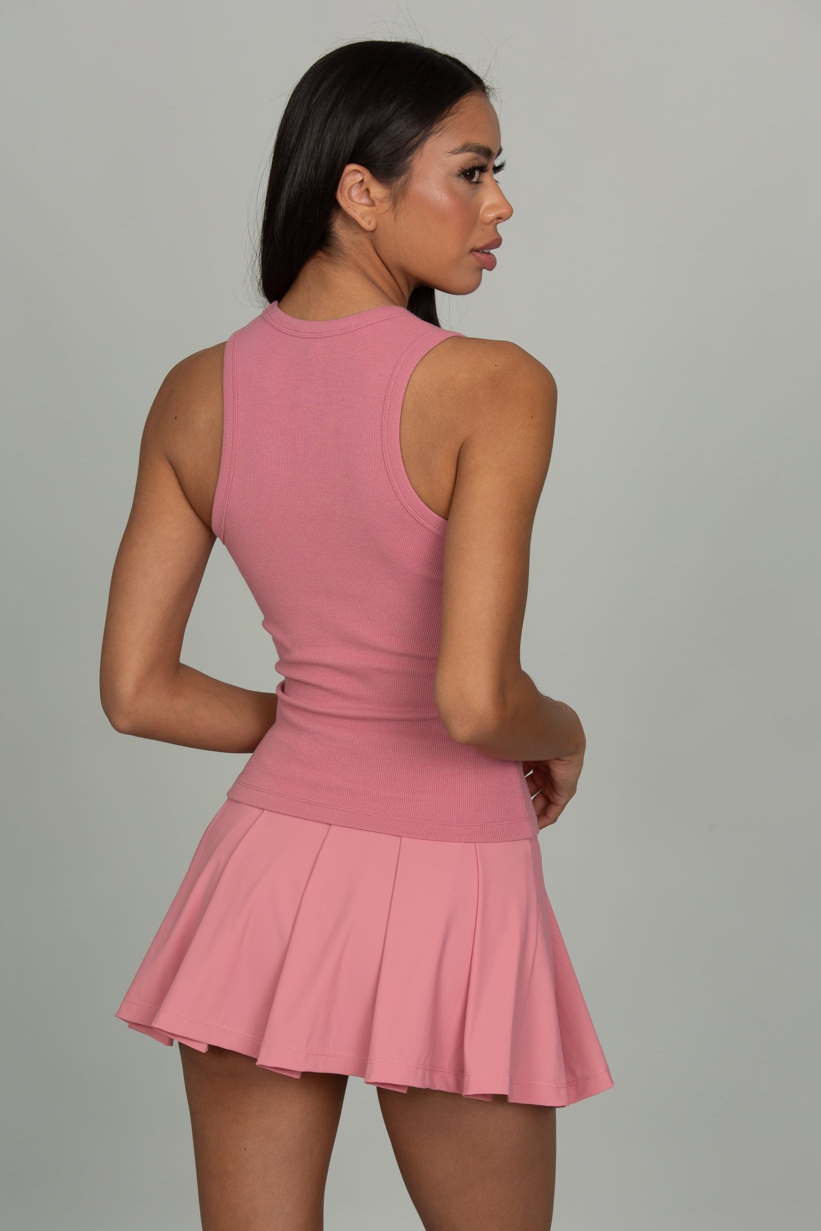 Desert Rose Ribbed Cotton Tank