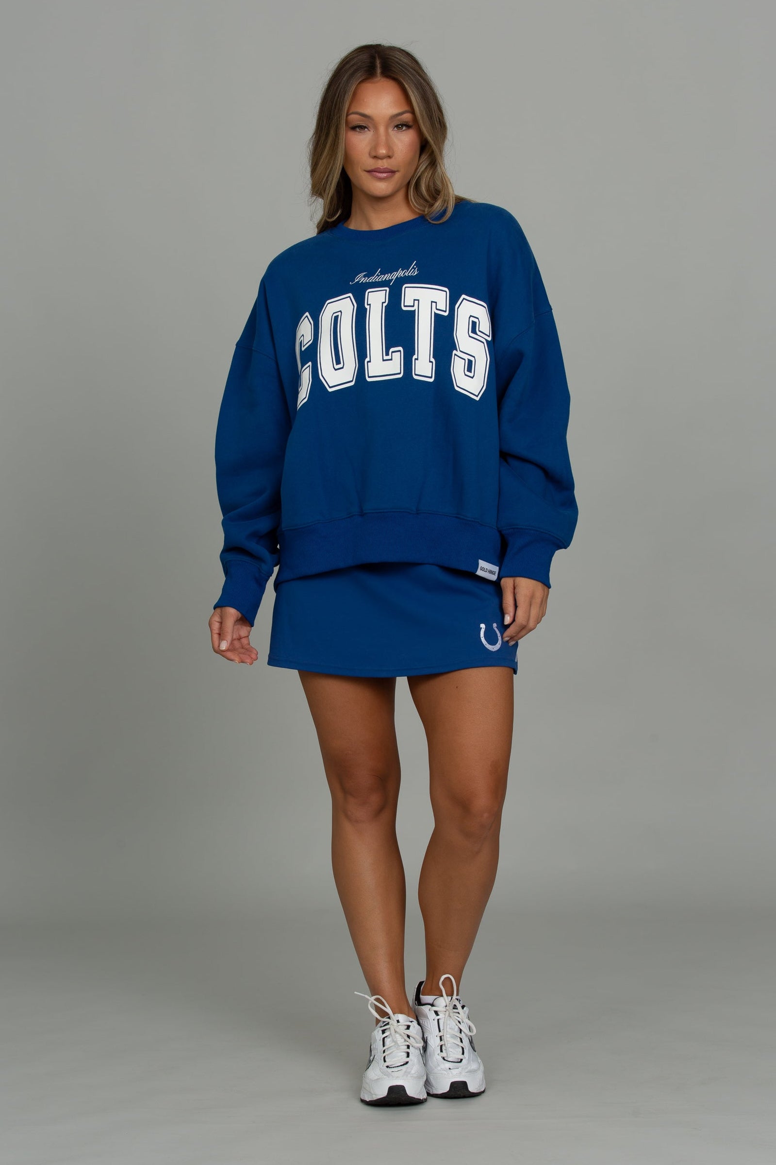 GH x Colts Striped MotionCloud A-Line Skirt