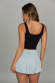 Black Lined Mid Length Bra Top